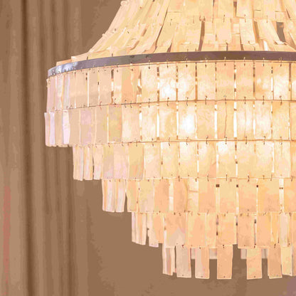 Coastal Tiered Chandelier Light Adjustable Metal Frame