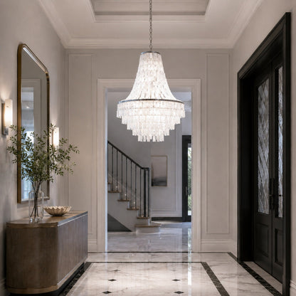 Coastal Tiered Chandelier Light Adjustable Metal Frame