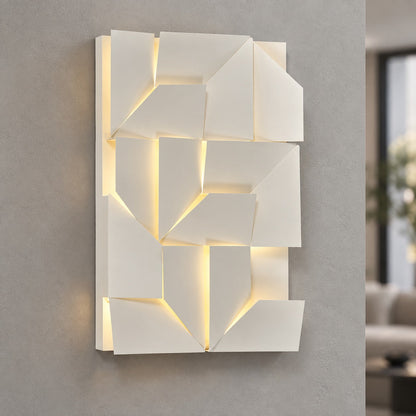 Folded Aluminium Wall Sconce Geometric LED Adjustable
