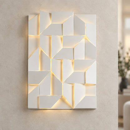 Folded Aluminium Wall Sconce Geometric LED Adjustable
