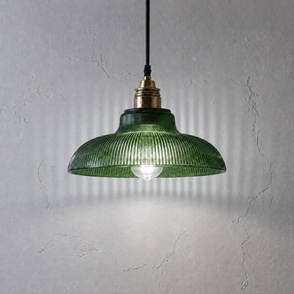 Nordic Vintage Coloured Glass Pendant Light Kitchen Dining Bar E27