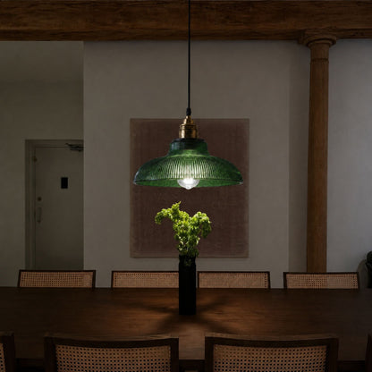 Nordic Vintage Coloured Glass Pendant Light Kitchen Dining Bar E27
