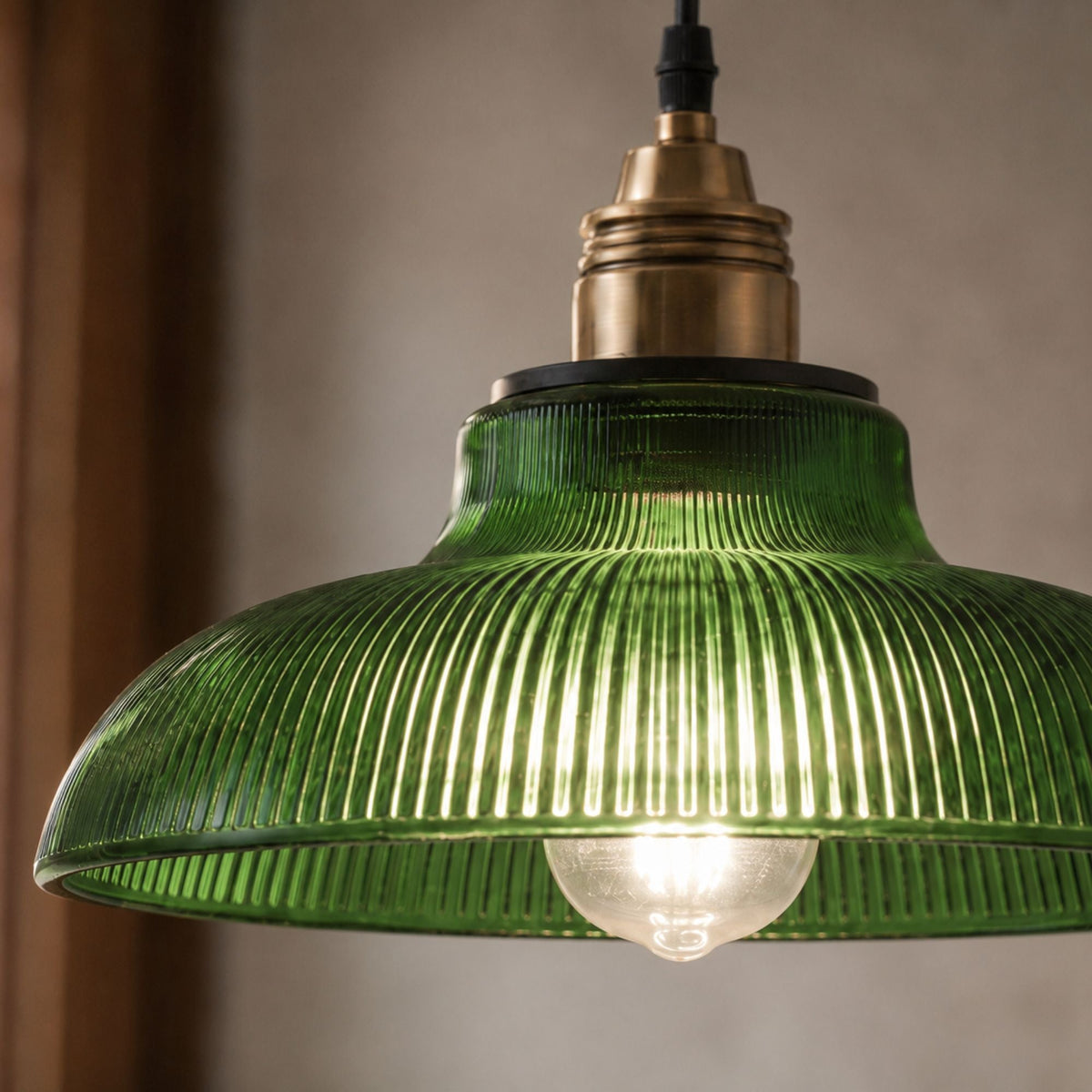 Nordic Vintage Coloured Glass Pendant Light Kitchen Dining Bar E27