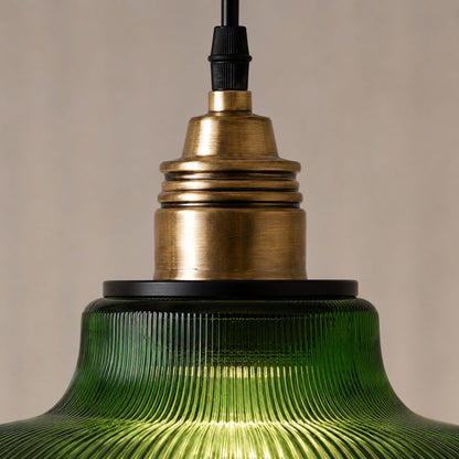 Nordic Vintage Coloured Glass Pendant Light Kitchen Dining Bar E27