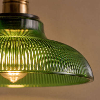 Nordic Vintage Coloured Glass Pendant Light Kitchen Dining Bar E27