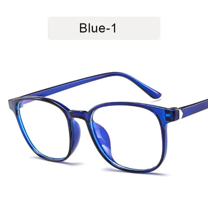 Retro Mens Glasses Frame Fashion Computer Eyeglasses Women Anti-blue Light Transparent Clear Pink