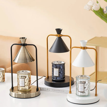 Candle Warmer Lamp Electric Wax Melt Warmer Top-Down Candle Melting Lamp for Aromatherapy & Spa