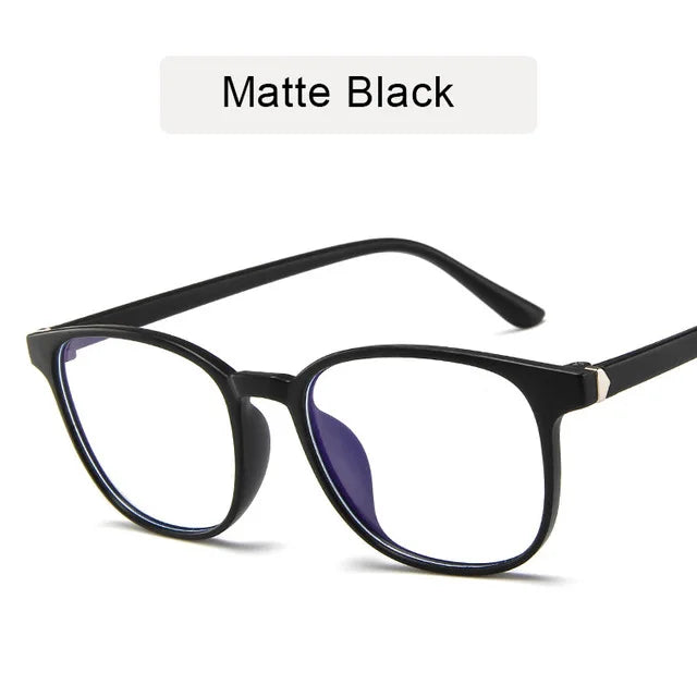 Retro Mens Glasses Frame Fashion Computer Eyeglasses Women Anti-blue Light Transparent Clear Pink