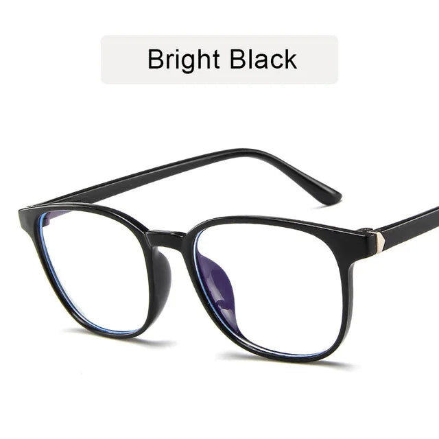 Retro Mens Glasses Frame Fashion Computer Eyeglasses Women Anti-blue Light Transparent Clear Pink