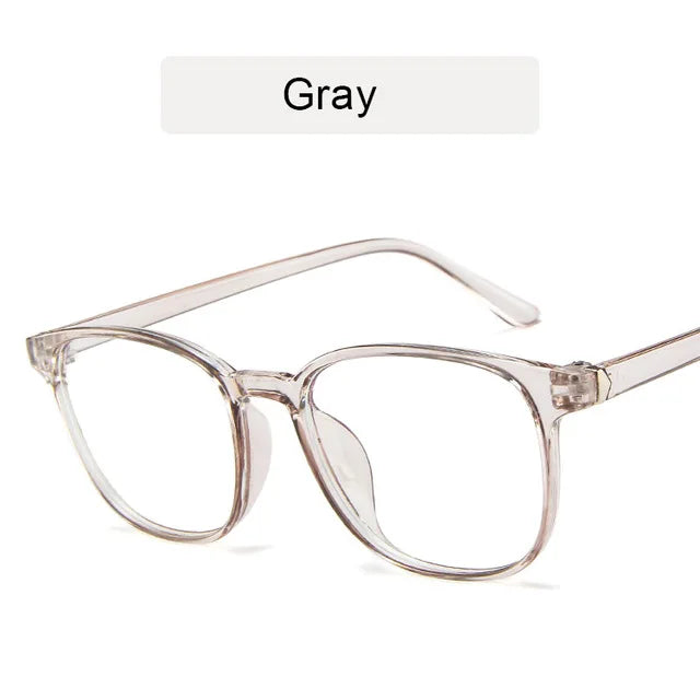 Retro Mens Glasses Frame Fashion Computer Eyeglasses Women Anti-blue Light Transparent Clear Pink