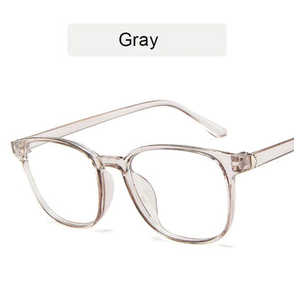 Retro Mens Glasses Frame Fashion Computer Eyeglasses Women Anti-blue Light Transparent Clear Pink