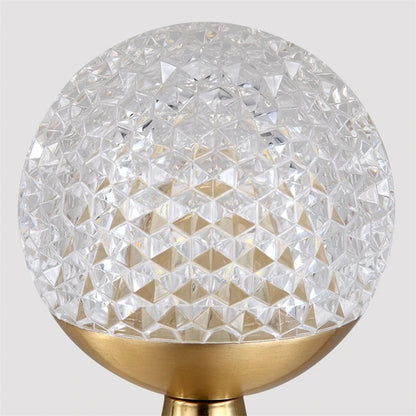 Glass Ball Table Lamps Gold Metal Cone Lights Living Room Beside Lamp Study Desk Book Light Art
