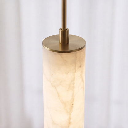 Alabaster Chandelier Adjustable Staircase Foyer LED