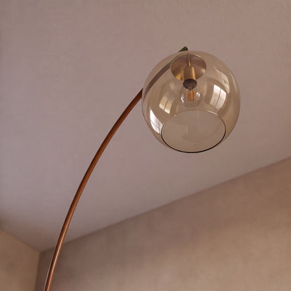 Arc Floor Lamp Metal Shade Adjustable LED Living Room