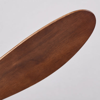 Walnut Wood Blade DC Ceiling Fan with or without Dimmable LED Light 142 cm
