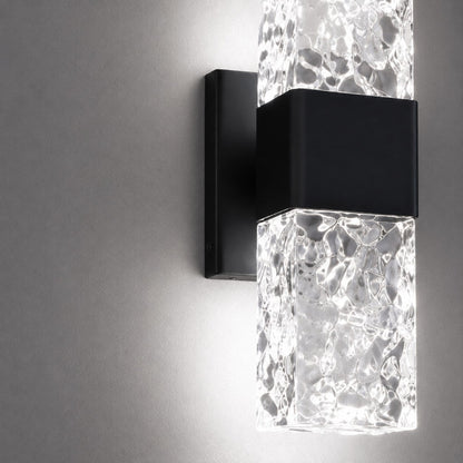 Crystal Wall Sconce Electroplated LED Wall Light Glam
