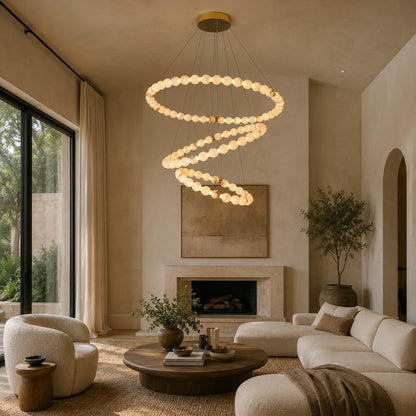 Marble Designer Chandelier Hanging LED Light Fixture