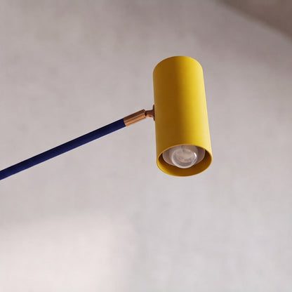 Iron Floor Lamp Aluminium Shade Adjustable COB LED