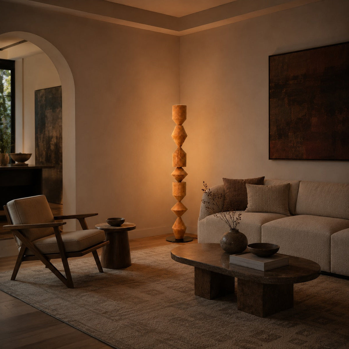Iron Floor Lamp Indirect Uplight Adjustable E27 LED