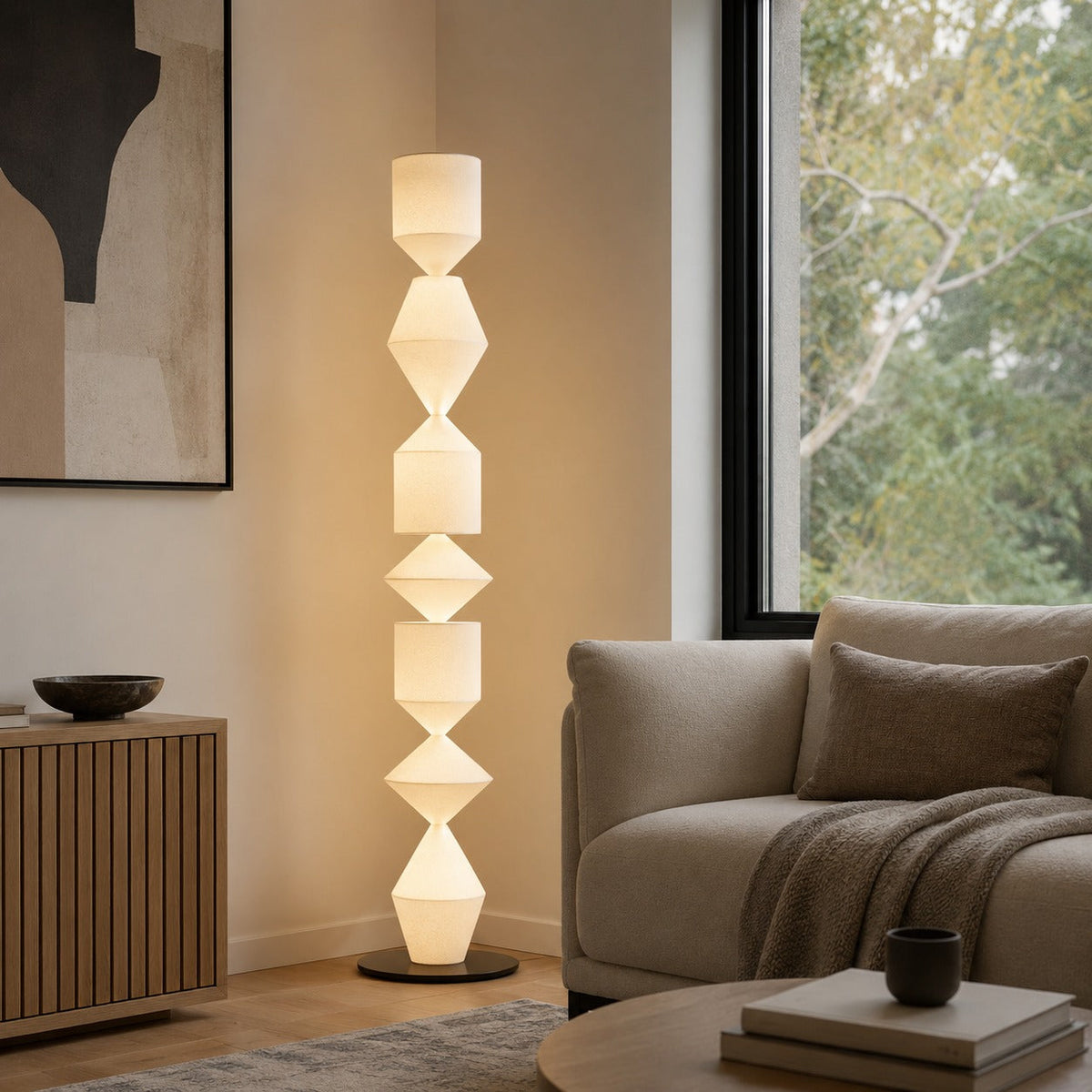 Iron Floor Lamp Indirect Uplight Adjustable E27 LED