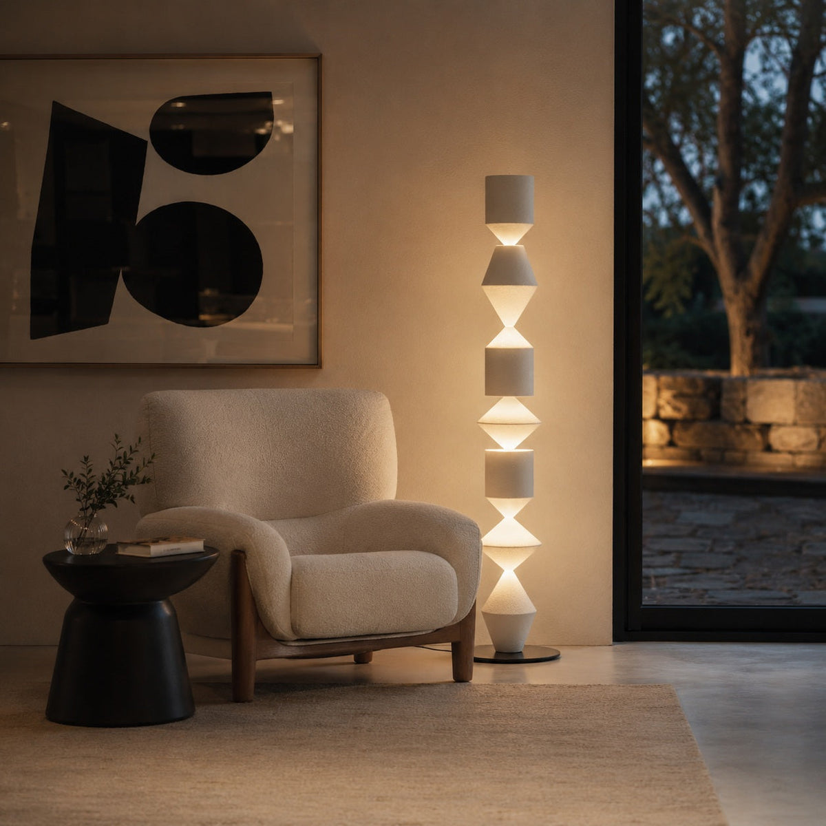 Iron Floor Lamp Indirect Uplight Adjustable E27 LED