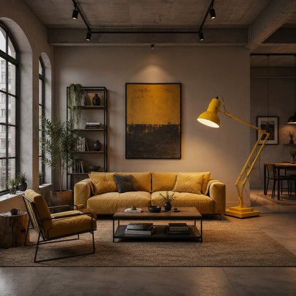Giant Metal Floor Lamp Adjustable Living Room Light