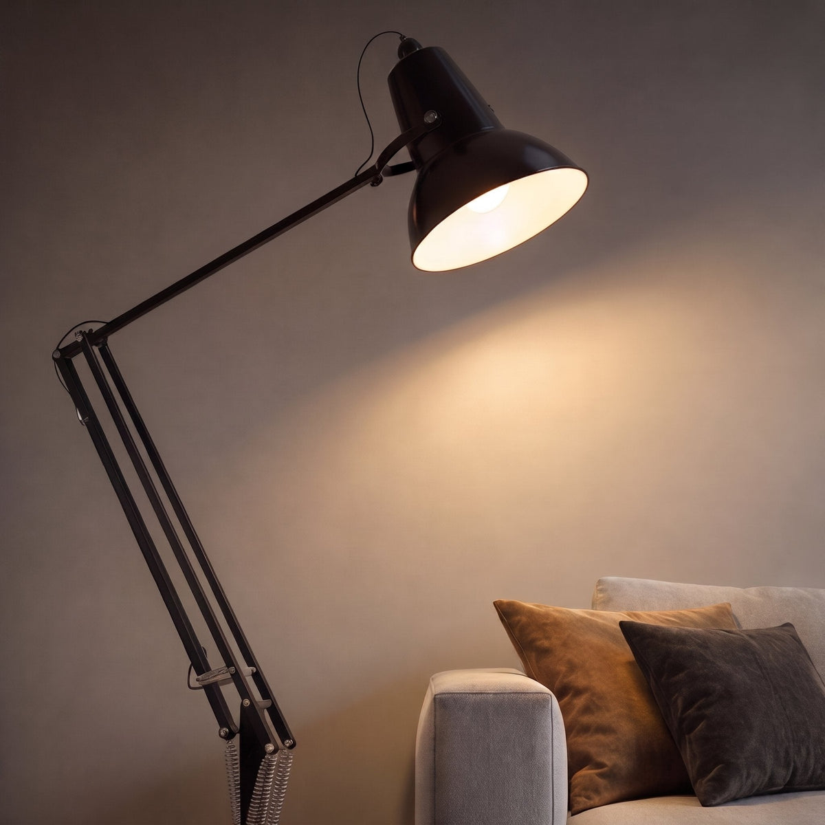 Giant Metal Floor Lamp Adjustable Living Room Light
