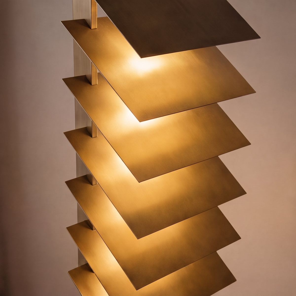Industrial Aluminium Shade Floor Lamp Bronze LED