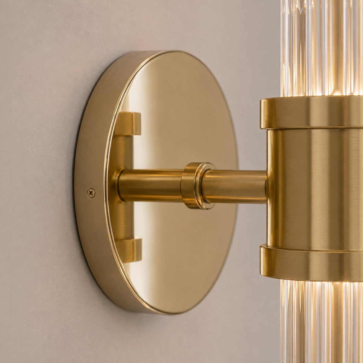 Iron Chrome Wall Sconce Glass Shade Wall Mounted LED