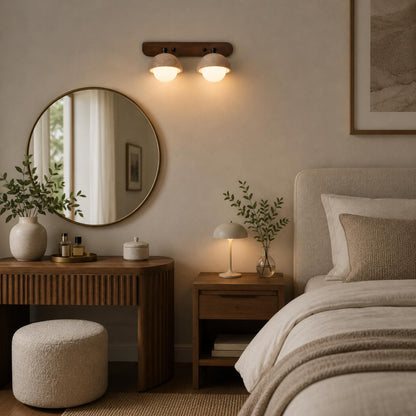 Travertine Pull Chain Wall Sconce