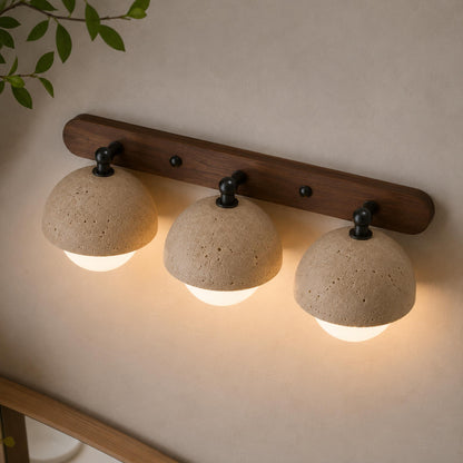 Travertine Pull Chain Wall Sconce