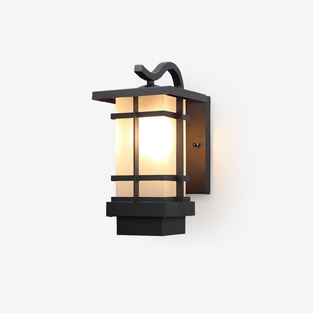 Modern Outdoor Wall Lantern Adjustable Wall Mounted Aluminum Frosted Glass LED IP65 Waterproof