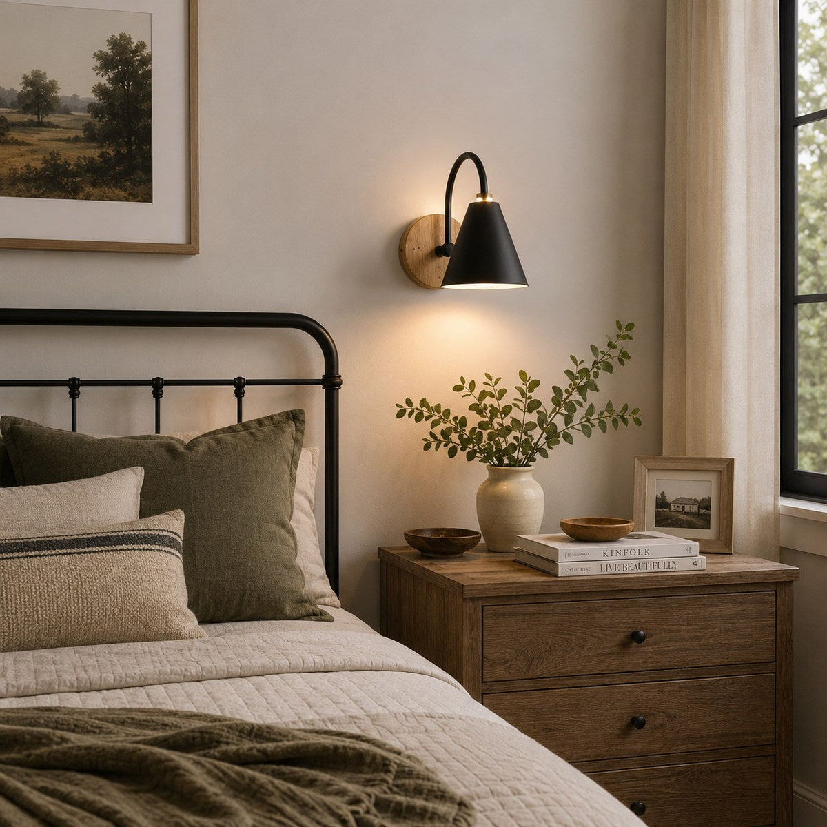 Nordic Wall Light Wall Mounted Iron Shade