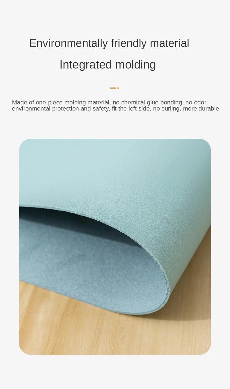 Small PU Leather Mouse Pad – Non-Slip Waterproof Desktop Mat