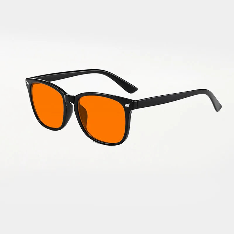 Unisex Red Yellow Orange Tinted Anti Blue Light Glasses Night Sleep Lens Filter Eyewear for Eye