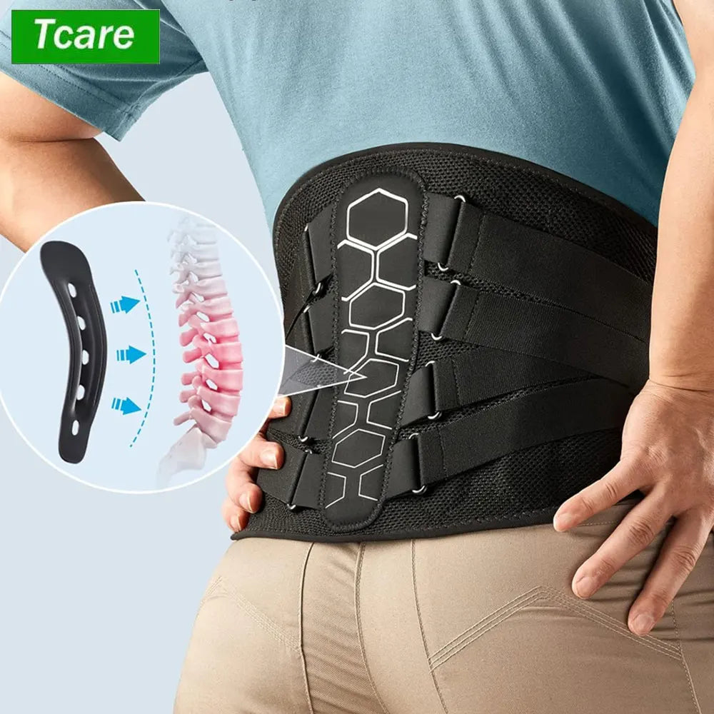 Lumbar Support Brace for Back Pain & Sciatica – Adjustable Belt
