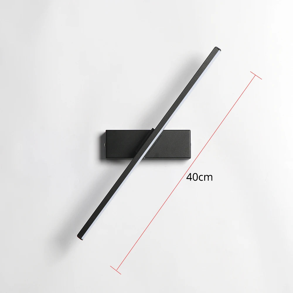 Rotatable LED Bedside Wall Light 330° Adjustable Angle Aluminum 3 Color Temperature Reading Lamp