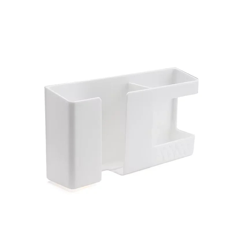 Wall-Mounted Non-Punching Remote Control Storage Box Rack TV Air Conditioning Mobile Phone