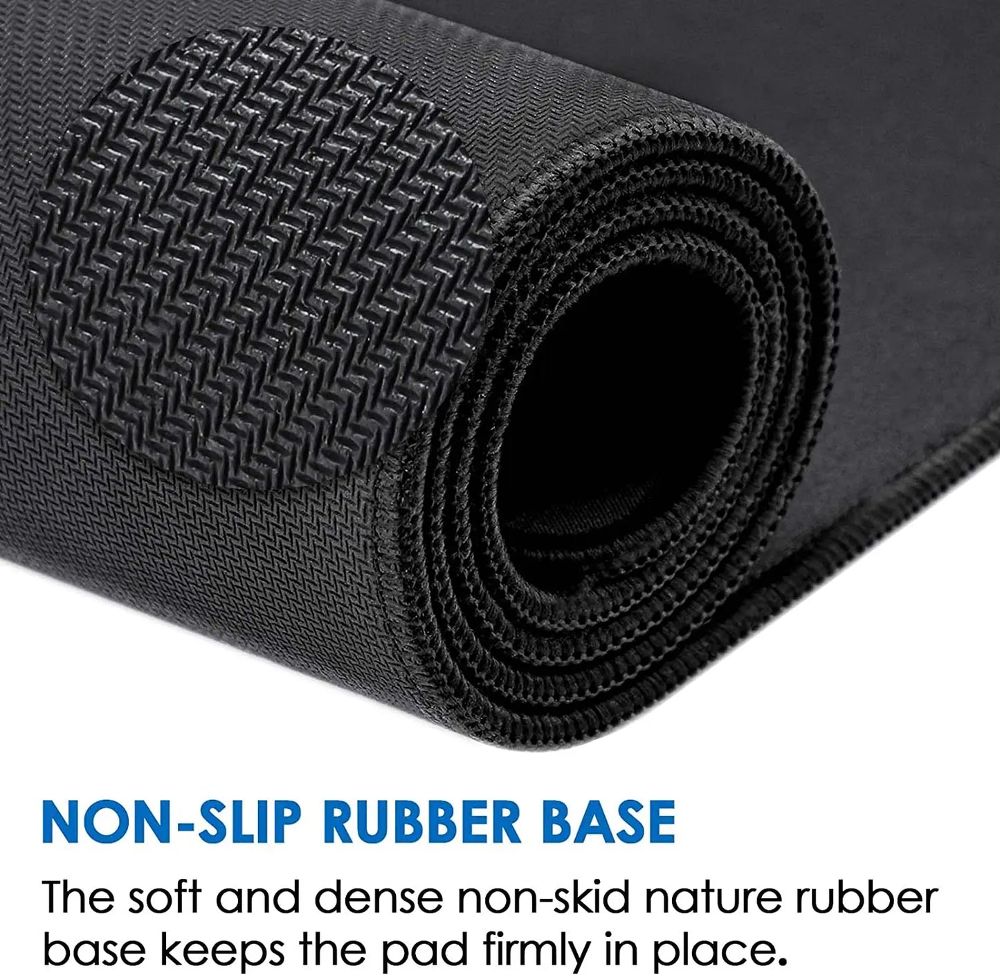 XXL Black Desk Mat – Extended Non-Slip Mouse Pad for Gaming & Office