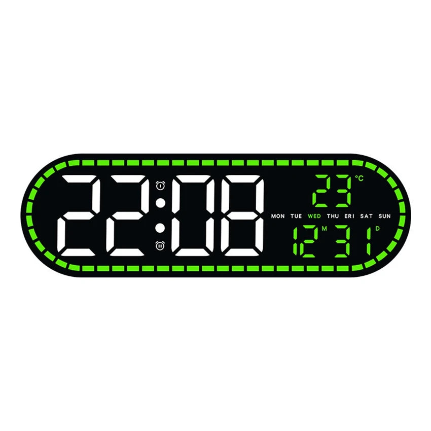 Large LED Digital Wall & Alarm Clock