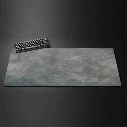 Gray Stitched-Edge Gaming Mouse Pad Superior Control Surface Non-Slip Rubber Base