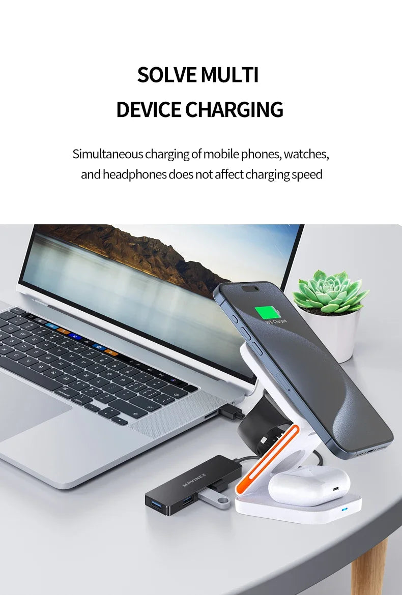 3-in-1 Foldable Charging Station