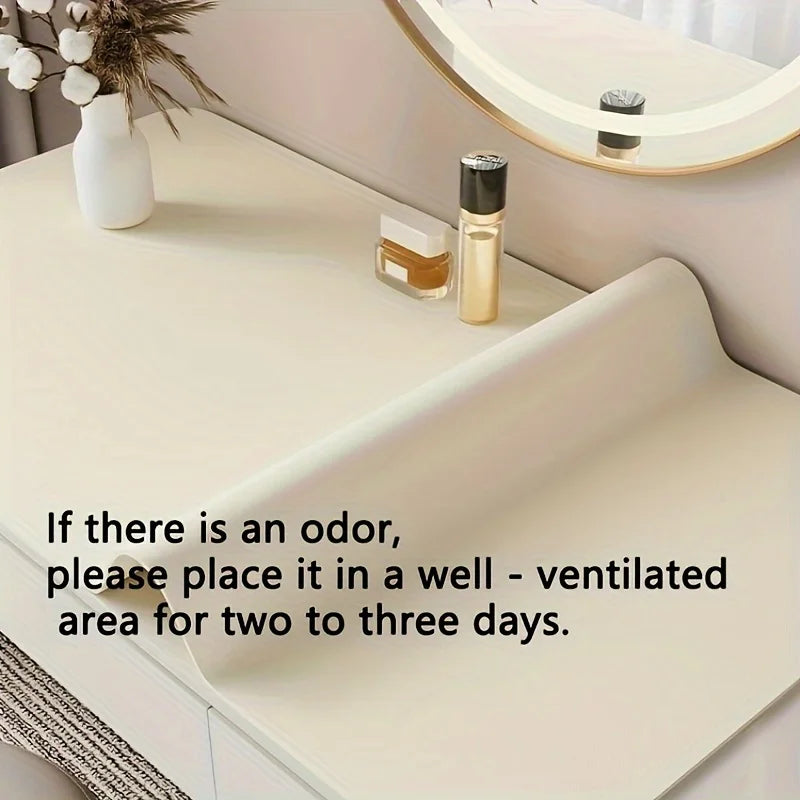 Faux Leather Mouse Pad – Non-Slip Waterproof Office Desk Mat
