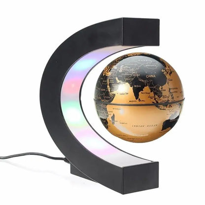 Magnetic Floating LED Globe Lamp Gift Ideas Indoor Lighting Office Decor Multi-Colour Ring
