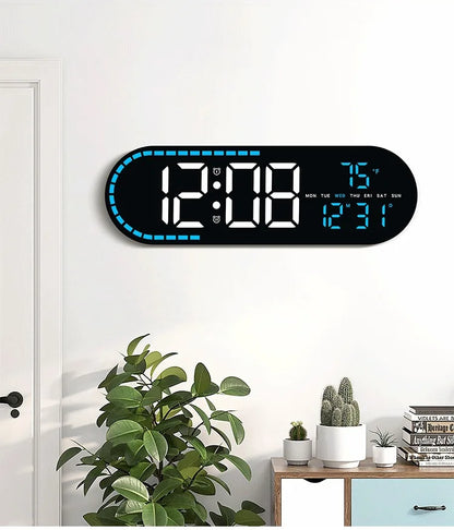 Large LED Digital Wall and Alarm Clock Big Bold Display Temperature Date and Week
