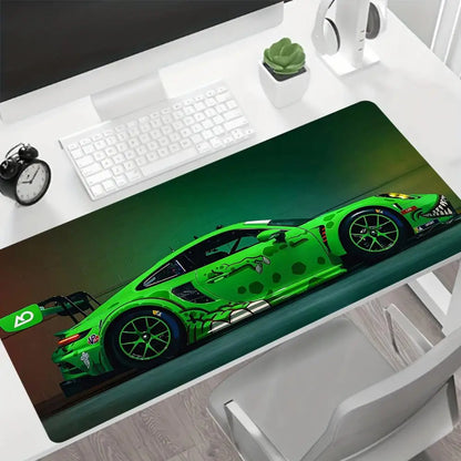 Porsche 911 GT3 Green Gaming Mouse Pad Desk Mat