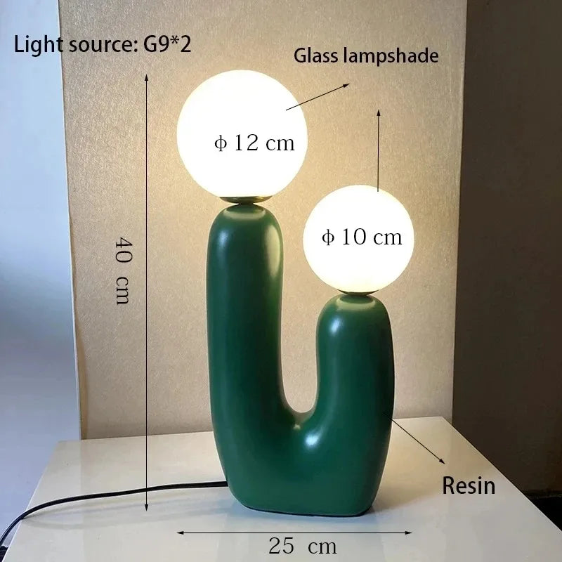 Nordic Art Glass Table Lamp