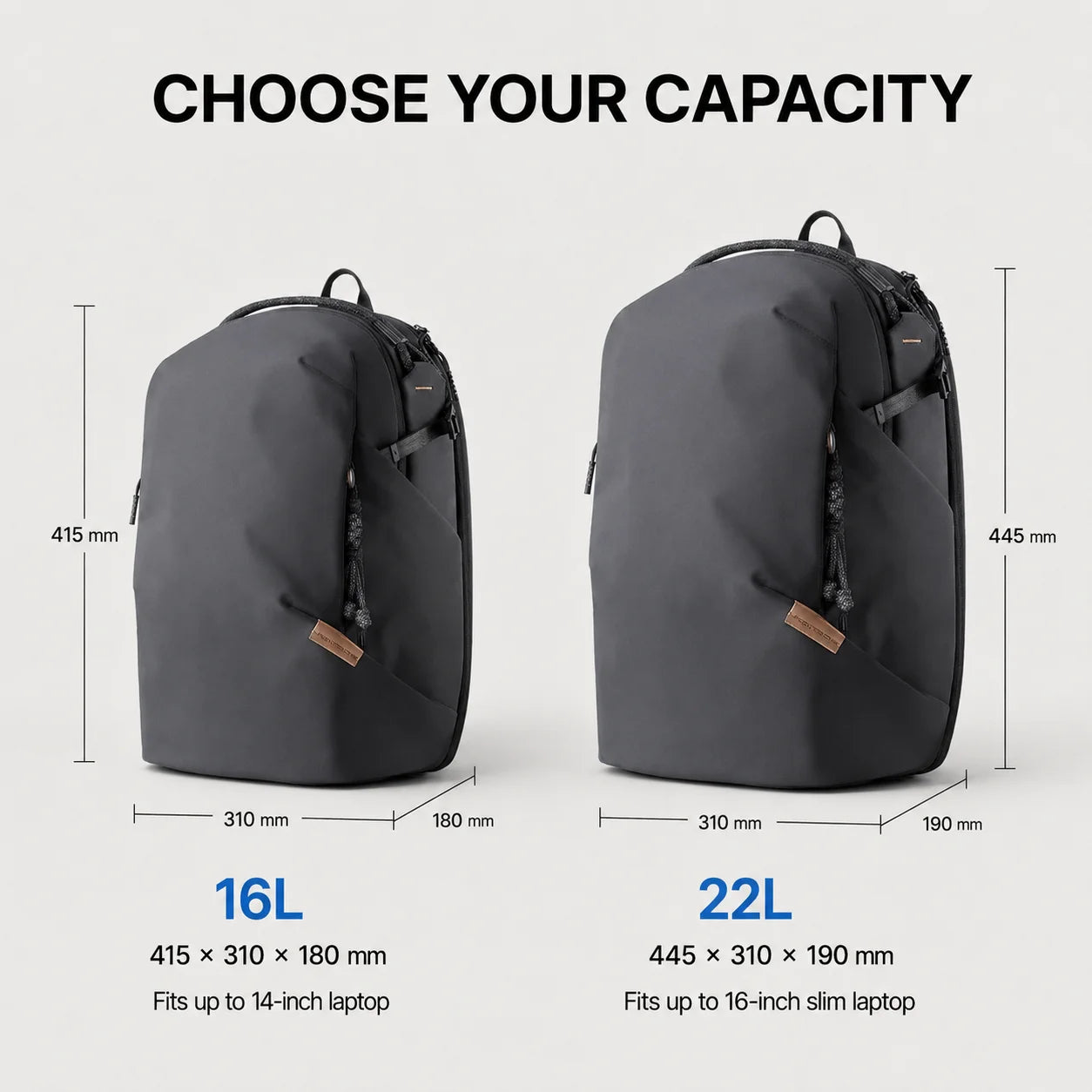 Camera Backpack 16L 22L Water-Resistant Photography Bag