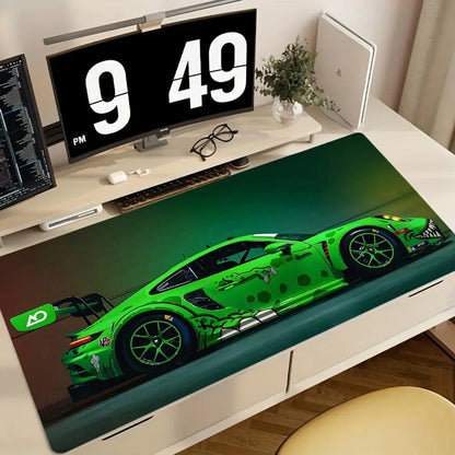 Porsche 911 GT3 Green Gaming Mouse Pad Desk Mat
