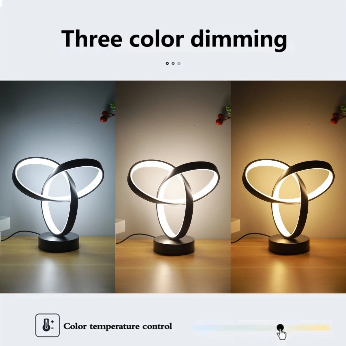 LED USB Dimmable Desk Lamp – Modern Gold Design Eye Care Light